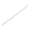Haus of Brilliance Silver Prong Set Diamond Accent Curved Spiral Link Bracelet - 4 of 4
