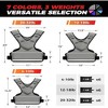 Attop Adjustable Weighted Vest 4-10lb/12-18lb/20-32lb Unisex with 6 Weights & Large Pocket for Home Workout Running Walking Strength Training, Gray - 4 of 4