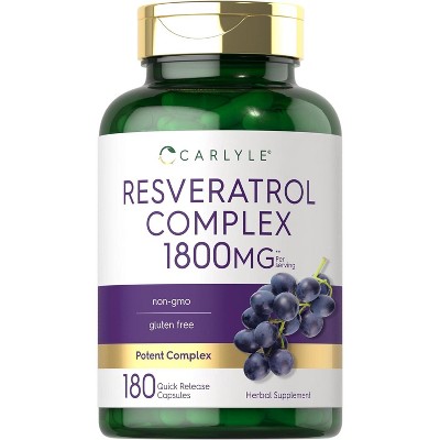 Carlyle Resveratrol Complex 1800mg | 180 Capsules