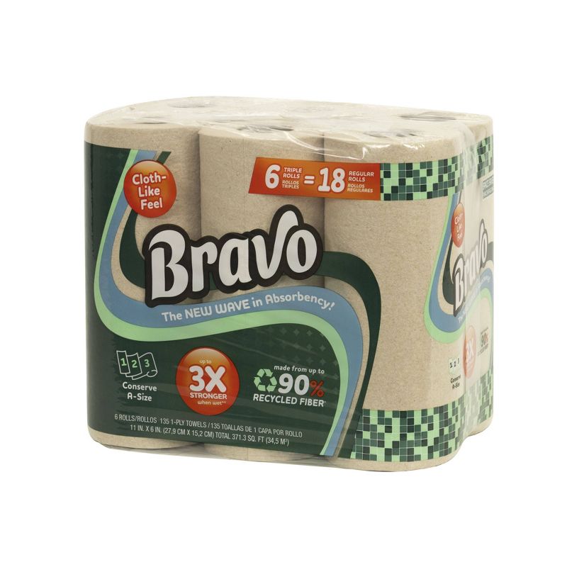 Bravo Paper Towels - 6 Rolls, 1 of 7