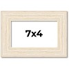 PosterPalooza | 7x4 Wide Barnwood Picture Frame, UV Acrylic, 6 Finishes - Grey, Brown, White, and Black - 2 of 4