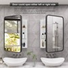 WallBeyond Aluminum Rectangle Corner Door Cabinet Wall Mirror - 3 of 4