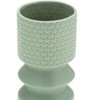 Ceramic Boho Decorative Vase - Modern Textured Design Flower Holder for Home, Office, Bedroom, Living Room - 4 of 4