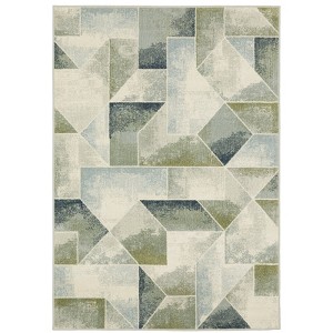 Oriental Weavers Branson BR10A Blue/ Green Indoor Area Rug - 6'7" x 9'2" - 1 of 4