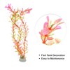 Unique Bargains Aquarium Plants Decorations Artificial Aquatic Plant Pink Green - 3 of 4