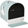 Covered Cat Litter Box with Lid and Tray for Indoor Cats Enclosed Hooded Design with Scoop Mat and Odor Filter - LAOTIES - 4 of 4