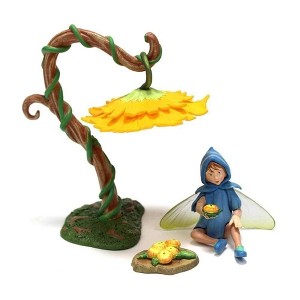 Flower Fairies Secret Garden Scilla Fairy with Umbrella Flower - 1 of 3
