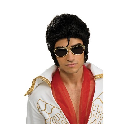 Elvis Costume Wig Deluxe Black - One Size