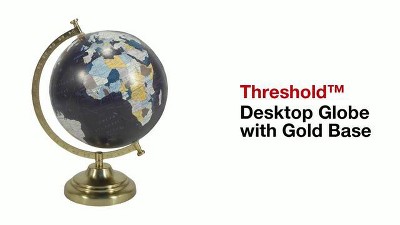 Desktop Globe w/ Gold Base - Threshold™