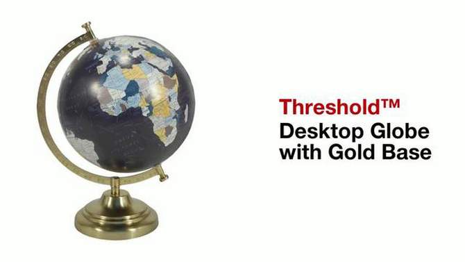 Desktop Globe w/ Gold Base - Threshold&#8482;, 2 of 12, play video