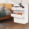 YIYIBYUS Tall Storage Cabinet for Bedroom, White Cabinet with 6 Drawers - 2 of 4