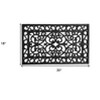 HomeRoots 18" X 30" Black Rubber Scrollwork Outdoor Door Mat - 3 of 3