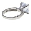 SHINE by Sterling Forever Sterling Silver Princess Cut CZ Solitaire Ring - 3 of 3