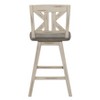 NicBex Dining Chairs Set of 2 Counter Height Chairs Black X-Back 360-degree Swivel Chair for Kitchen, Home Bar - 3 of 4