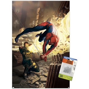 Trends International Marvel Comics Shocker - Amazing Spider-Man #5 Unframed Wall Poster Print Clear Push Pins Bundle 14.725" x 22.375" - 1 of 4