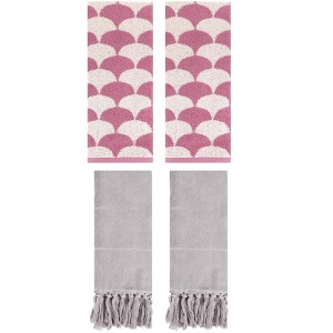 REGALWOVEN 4 Pcs Cotton Hand Towel for Bathroom - 1 of 4