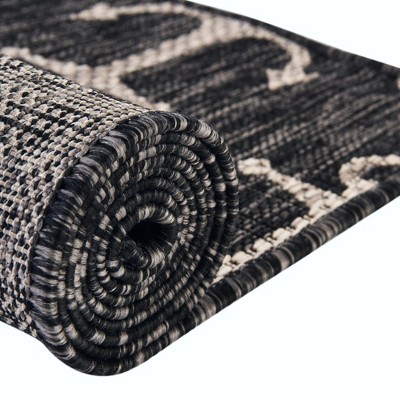 Charcoal 6' x 9' Easy-Care Outdoor Rectangular Rug