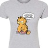 Women's - Garfield - Exercise Bad Mood Thought Bubble Fitted Graphic T-Shirt - 2 of 3