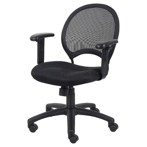 Posture Chair With Adjustable Arms Black - Boss Office Products : Target