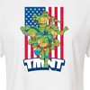 Women's - Teenage Mutant Ninja Turtles - USA Raphael Cropped Graphic T-Shirt - 2 of 4
