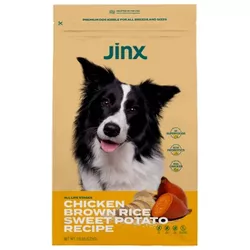 Jinx Chicken, Brown Rice Grains and Sweet Potato Dry Dog Food Bag - 11.5lbs