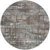 Brown And Charcoal Geometric Washable Indoor Outdoor Area Rug - 4 of 4