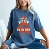 Simply Sage Market Women's Life Is Better On The Farm Colorful Short Sleeve Garment Dyed Tee - 2 of 4