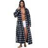 ADR Men's Robe, Plush Fleece Hooded Bathrobe Man, Long Warm Cozy Bath Robe Man - 4 of 4