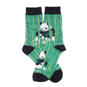 Panda Sitting in Bamboo Socks the Sock Panda (Men's Sizes Adult Large) - 1 of 4