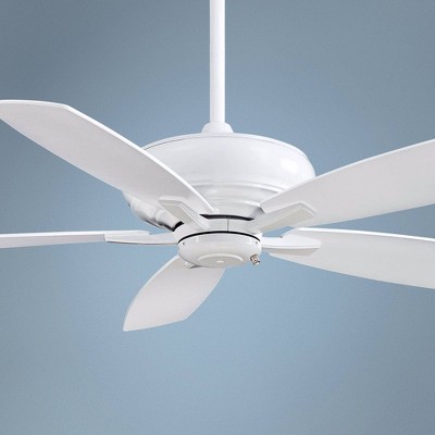 White 52-Inch 5-Blade Ceiling Fan with Reversible Blades