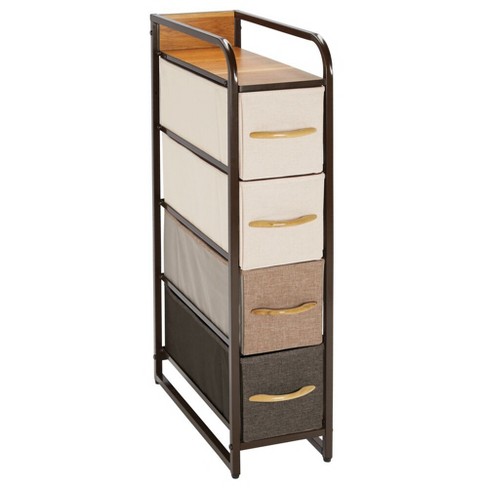 Mdesign Vertical Dresser Storage Tower With 4 Drawers Multi