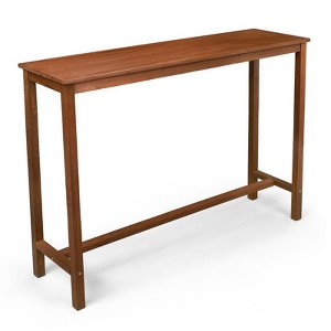 Karl Home Patio Fir Wood Brown Bar Table - 1 of 4
