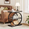 Syemin End Tables Industrial Narrow End Table with 3 Shelves, Space-Saving Side Table, Multi-Functional Sofa Table, Gray, 23.62"*11.81"*25.59" - 4 of 4