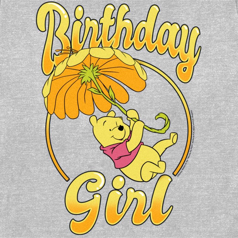 Women's Winnie the Pooh Birthday Girl Bear T-Shirt, 2 of 5