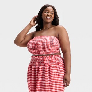 Women's Smocked Tube Top - Universal Thread™ - 1 of 3
