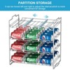 LunaLulinlk 4 Tiers Stackable Can Rack Organizer for up to 48 Cans for Kitchen Cabinet and Pantry (Silver) - 2 of 4