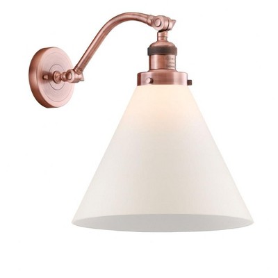 Cone - 1 Light Wall Sconce In Industrial Style-14 Inches Tall and 12 Inches Wide