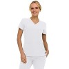 Saint Scrubs Womens 9-Pocket Medical Uniform Set- V-Neck Stretch Top with Seven Pocket Jogger Scrub Pant - 4 of 4
