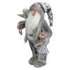 Northlight Faux Fur Standing Santa Claus Christmas Figurine with Bag and Lantern - 12" - 3 of 4