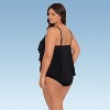 Trimshaper Women's Rachel 5 Tier Ruffle Plus Tankini Swimsuit Top - 2 of 3