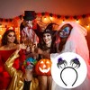 Unique Bargains Halloween Spiders Pattern Headband 4.72" Diameter Black Purple 1 Pc - 2 of 4