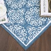Washable Runner or Area Rug, Modern Floral Design, Low Pile, Non-Slip Rubber Back, Foldable for Hallway, Kitchen, Laundry - 3 of 4