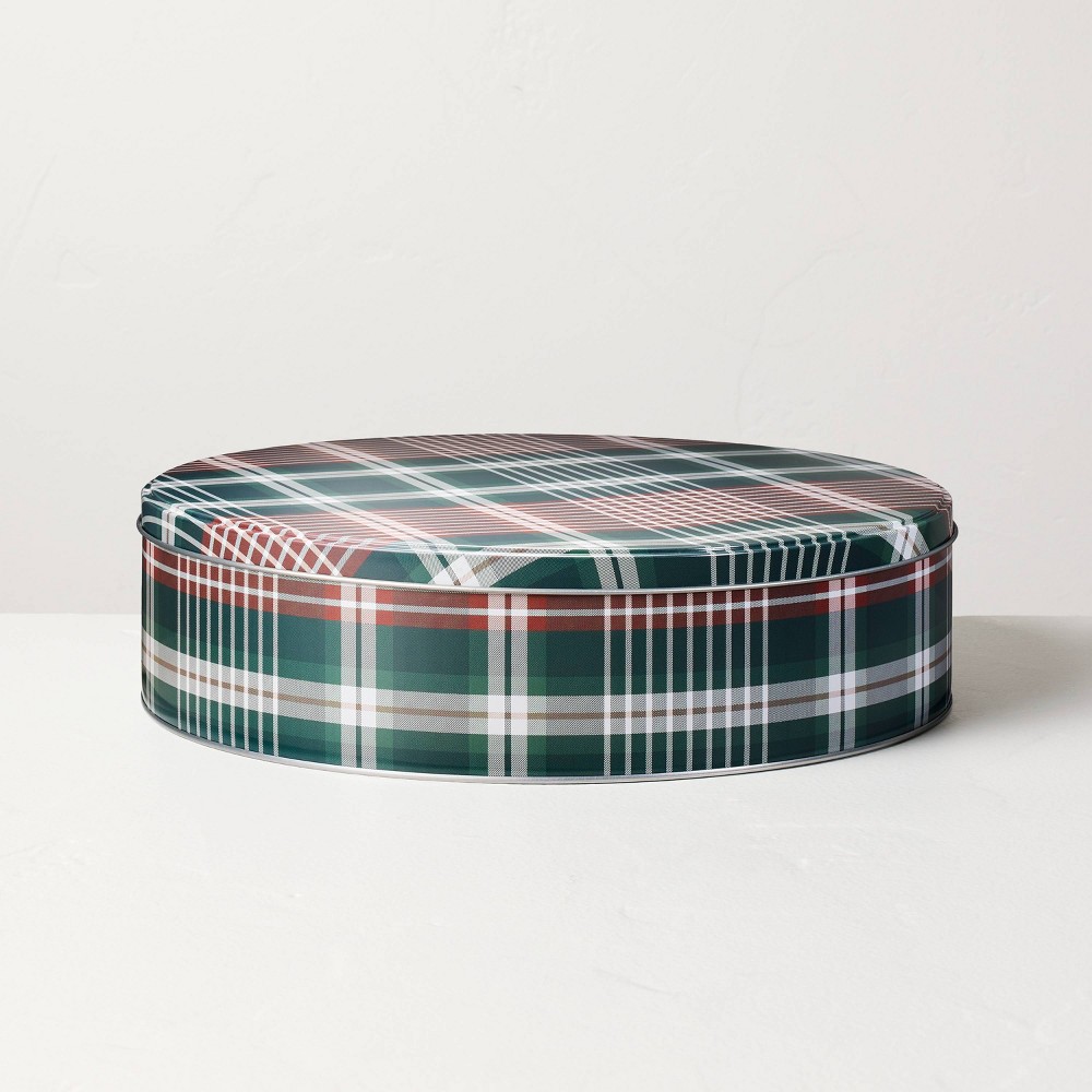4.8L Plaid Large Gift Tin Red/Green - Hearth & Hand™ with Magnolia