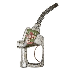 American Art Decor 5.75"x14.5" Sky Chief Metal Gas Nozzle Wall Decor Sign: Vintage Route 66 Replica, Galvanized Steel - 1 of 4