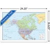 Trends International North America Map 2024 Framed Wall Poster Prints - 3 of 4