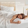 Cotton Sheets Set, Blend from Linen Cotton Bedsheets, GentleSoft™ & Breathable Bedsheets with 16 Inches Pocket, Gifts for All Seasons - 2 of 4