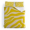 Deny Designs Angela Minca Abstract Lines Yellow King Duvet and Sham Set (2-3pc Set) - 2 of 4