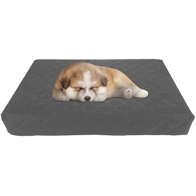 PETMAKERWater-Resistant Dog Bed - 2-Layer Memory Foam Dog Bed with Removable Washable Cover and Non-Slip Bottom