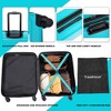 20" Carry On Luggage With 360 Degree Spinner Wheels Lightweight Suitcase With Adjustable Pull Rod For Men Women - 3 of 4