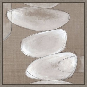 Amanti Art 22"x22" Inuk Shuk I by Eva Watts Framed Canvas Wall Art Print: Modern Style, Polystyrene Frame, Lithograph Medium - 1 of 4